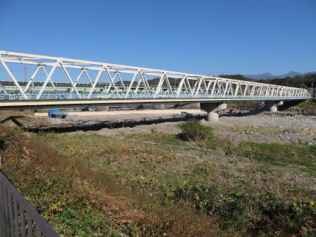 大正橋北側歩道架け替え工事が終わるのは１月２９日