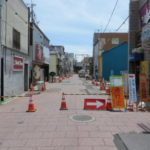 高崎中央銀座のアーケード建設工事