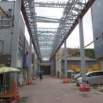 高崎中央銀座のアーケードは三角屋根に