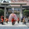 高崎神社で並榎の獅子舞