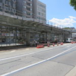 高崎駅東口はペデストリアンデッキ工事中