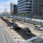 高崎駅東口のペデストリアンデッキ延伸工事