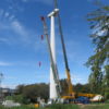 吉岡町の風車、解体中