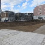 群馬県庁前のモニュメントも無くなり