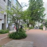 文学館前に風鈴