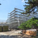 敷島公園新水泳場の解体工事