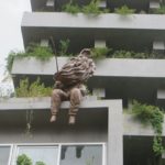 馬場川通りに「ばばっかわ男」