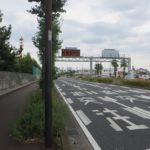 高前バイパスの電光掲示板に群馬県警の