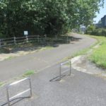 利根川サイクリングロードから雷電神社に