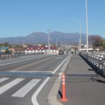 冬の桃ノ木川サイクリングロード