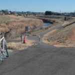 冬の桃ノ木川サイクリングロードは