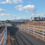 浜川運動公園の橋梁工事の様子は